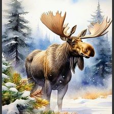 Схема вышивки «Лес»