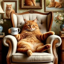 Схема вышивки «царь-кот»