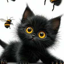 Схема вышивки «котенок»