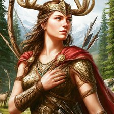 Схема вышивки «Богиня охоты»