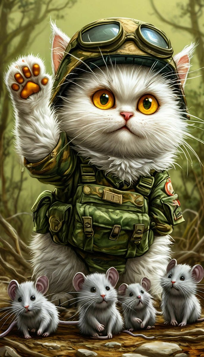 боец - мыши, котенок - оригинал