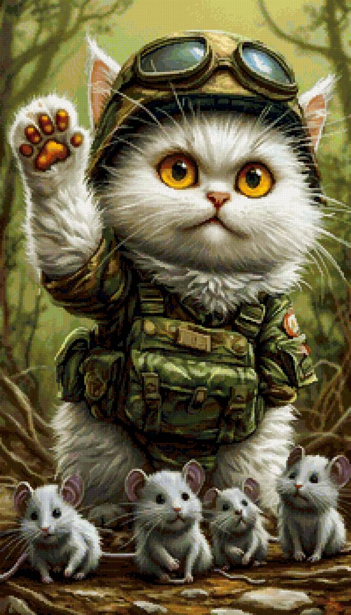 боец - мыши, котенок - предпросмотр