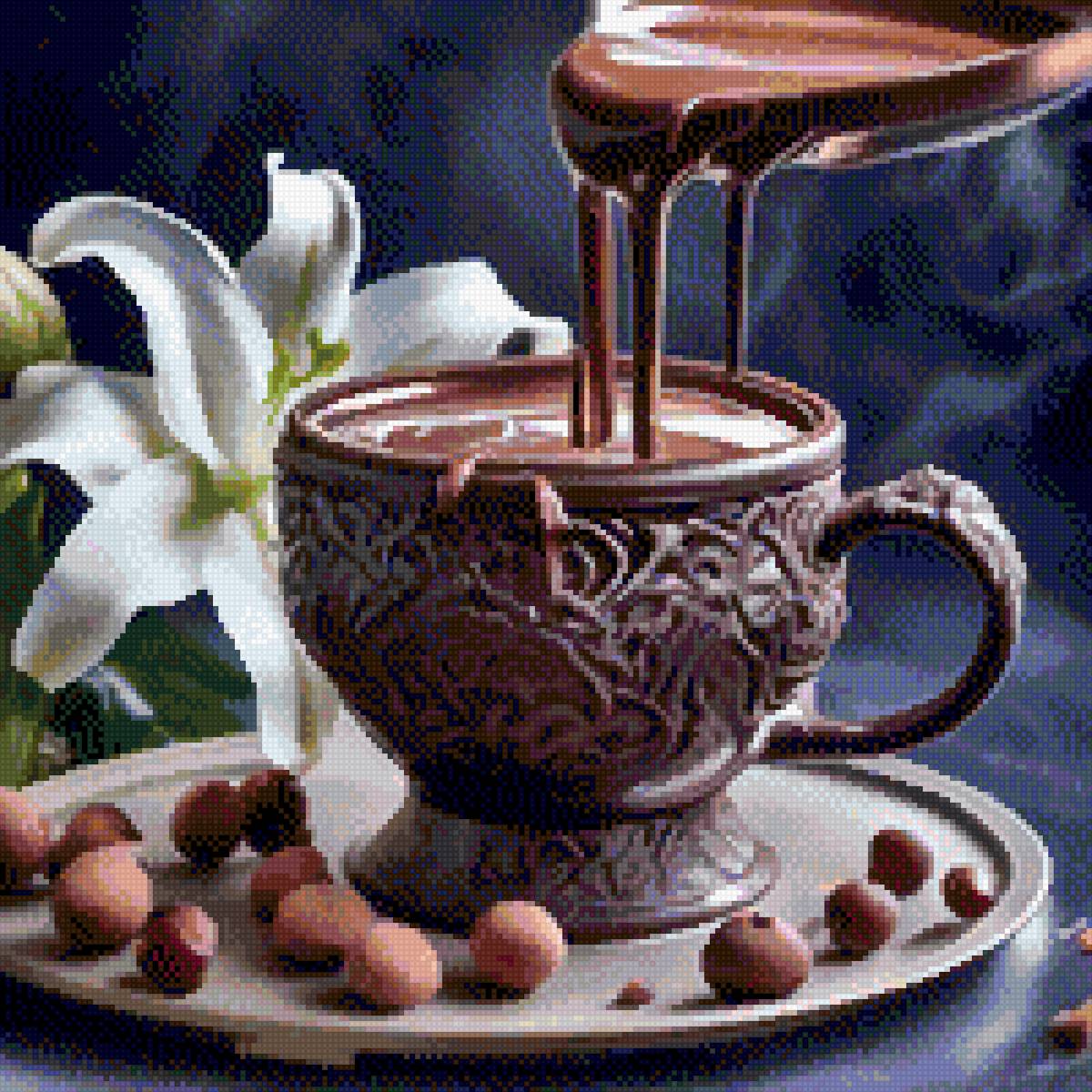 Горячий шоколад - чашка, горячий шоколад - предпросмотр