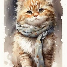 Схема вышивки «cat»