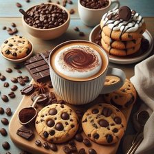 Схема вышивки «Кофе и печенье»