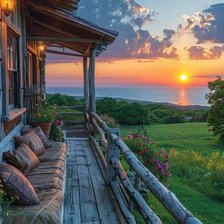 Схема вышивки «Закат»