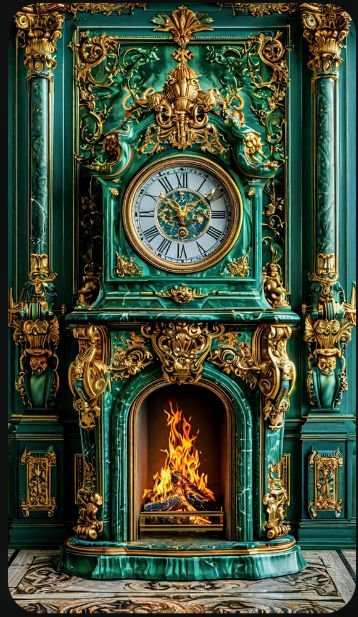 Часы - камин - оригинал