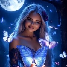 Схема вышивки «Фея бабочек»