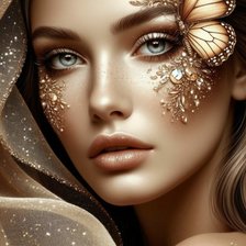 Схема вышивки «Девушка»