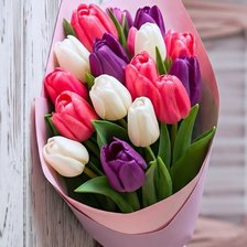 Схема вышивки «Букет тюльпанов»