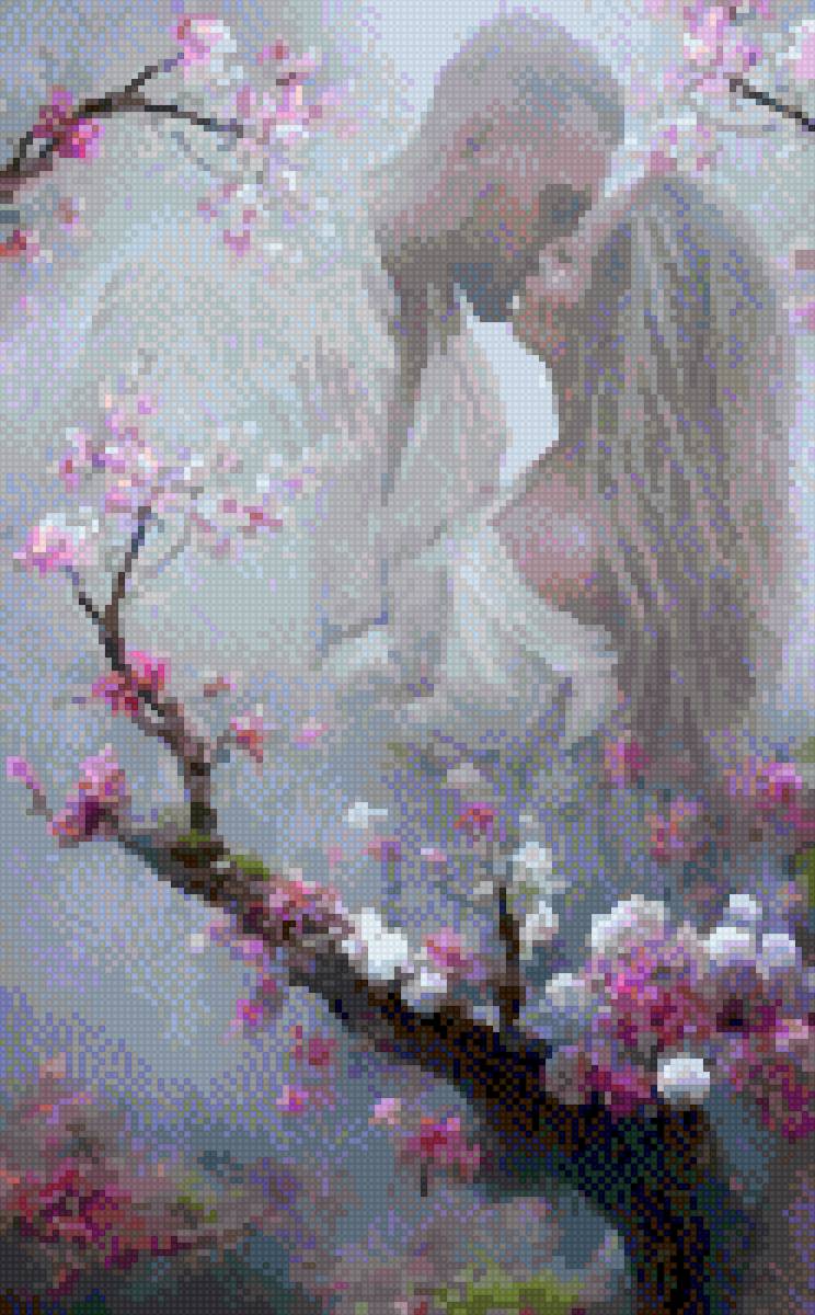 Влюблённые - сакура, люди - предпросмотр