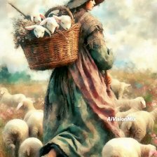 Схема вышивки «Little Lamb»