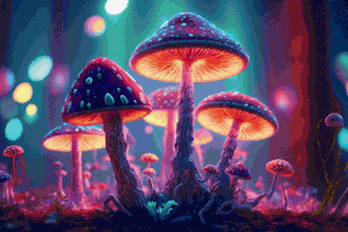 Неоновые грибы - грибы - предпросмотр