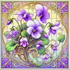 Схема вышивки «Цветы»