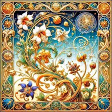 Схема вышивки «Цветы»