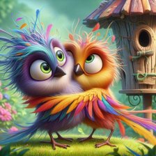 Схема вышивки «Птицы»