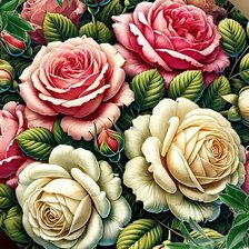 Схема вышивки «цветы»