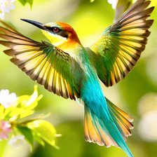 Схема вышивки «Пчелоедка»