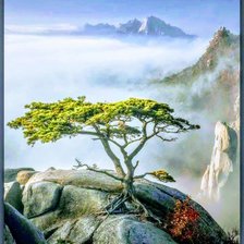 Схема вышивки «Горы»