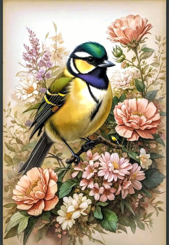 Птицы - синица - оригинал