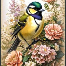 Схема вышивки «Птицы»