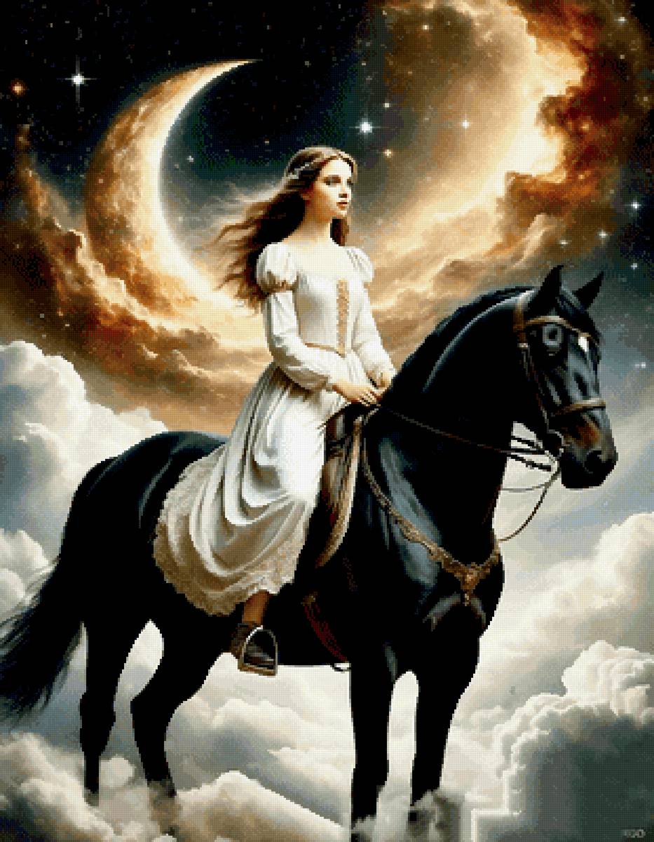 По дорогам сна - сон, девушка, конь - предпросмотр