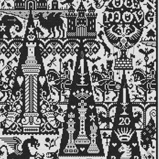 Схема вышивки «готика»