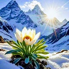 Схема вышивки «Горы»