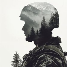 Схема вышивки «Защитник Отечества»