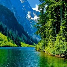 Схема вышивки «Горный пейзаж»