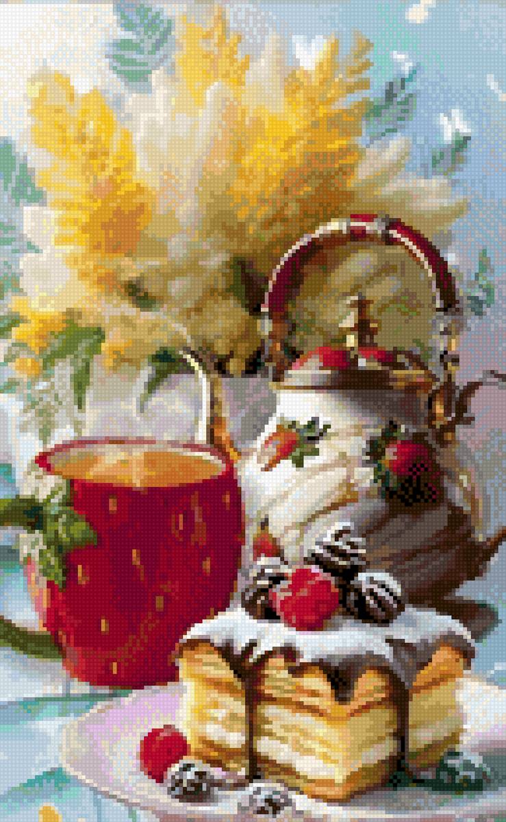 Завтрак - еда, для кухни, пирог - предпросмотр