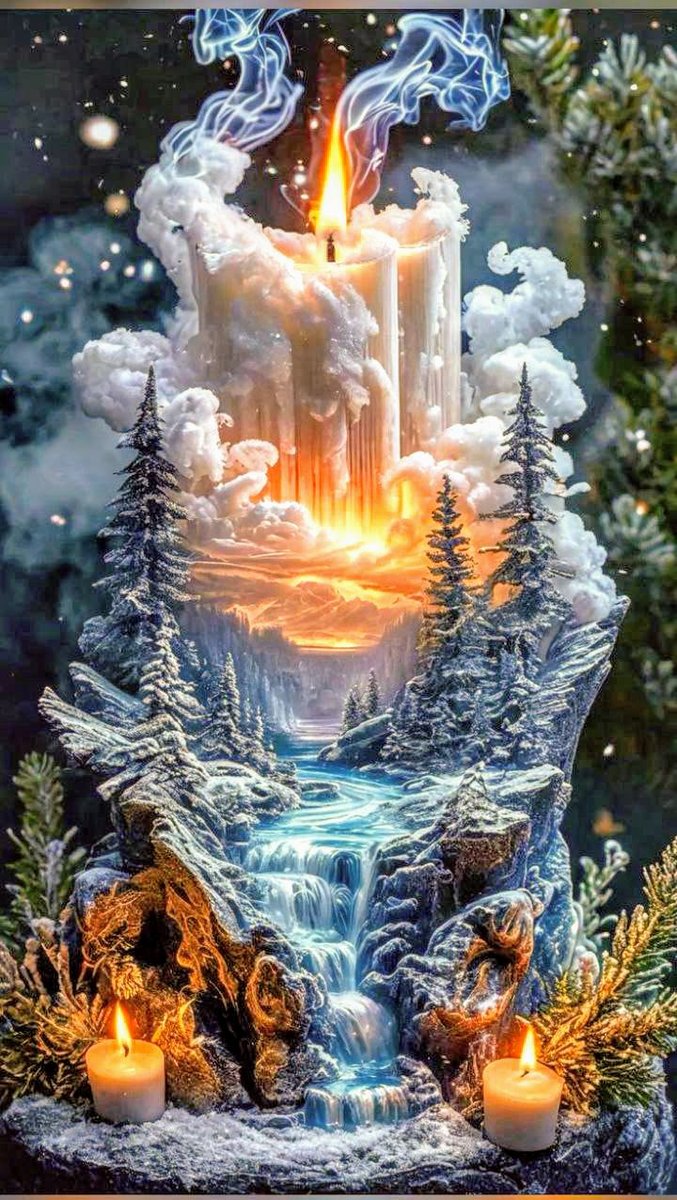 Природа - свеча - оригинал