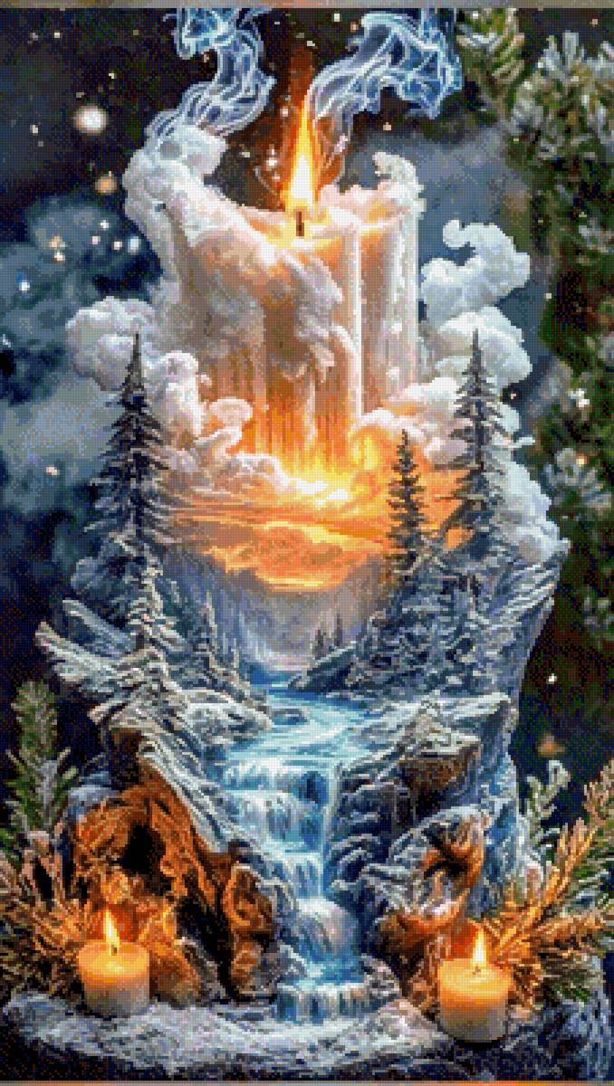 Природа - свеча - предпросмотр