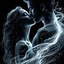 Схема вышивки «Поцелуй»