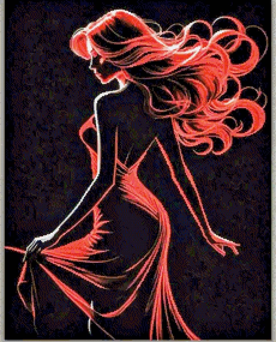 Женщина - силуэт - предпросмотр