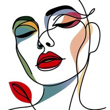 Схема вышивки «лицо 1»