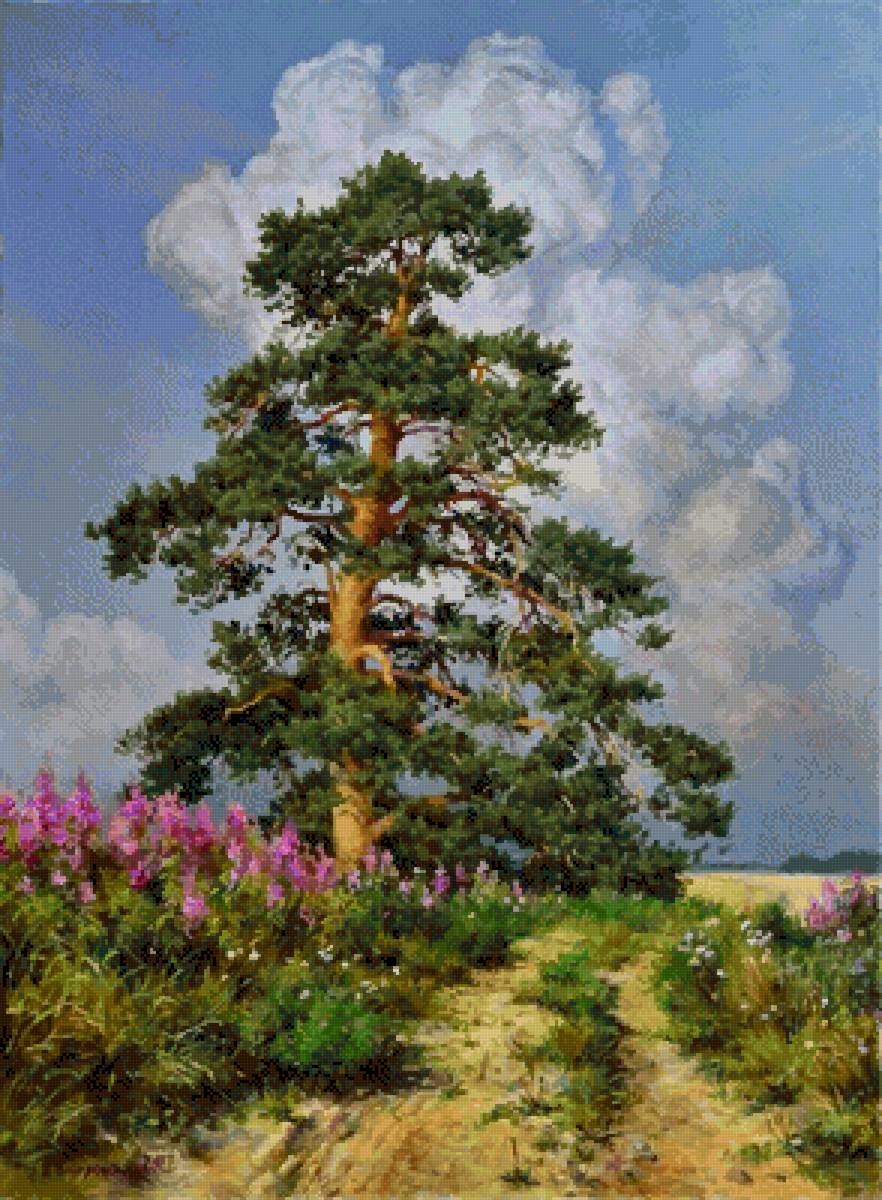 "Сосна" Бзежовский В.В. - пейзаж, сосна, лето - предпросмотр