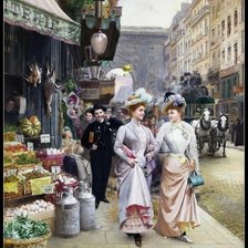 Схема вышивки «Прогулка»