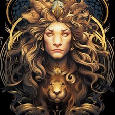 Схема вышивки «Лев. Зодиак»