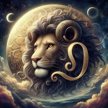 Схема вышивки «Лев. Зодиак.»