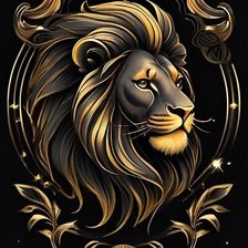 Схема вышивки «Лев. Зодиак.»