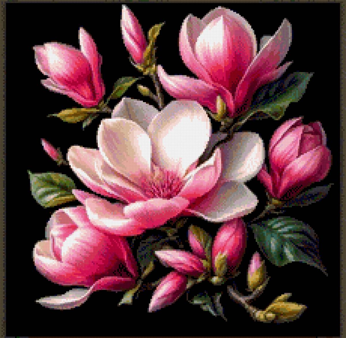 Цветы - веточка - предпросмотр