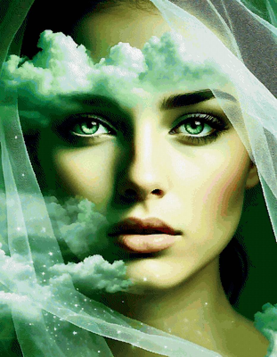 Над облаками - девушка, женщина - предпросмотр