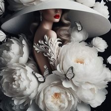 Схема вышивки «Пионы»