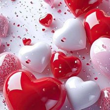 Схема вышивки «Сердечки»