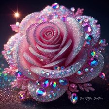 Схема вышивки «Драгоценная роза🌹»