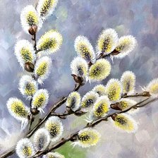 Схема вышивки «Верба веточки»