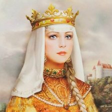 Схема вышивки «Анна Ярославна- королева Франции  Анна Русская, жена Генриха I»