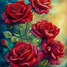 Схема вышивки «розы»