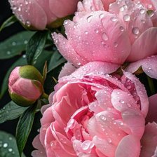 Схема вышивки «Пионы»